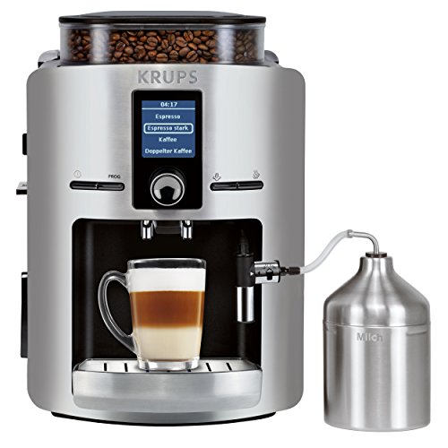 KRUPS EA826E Kaffeevollautomat (1,8 l, 15 bar, LC Display, Cappuccinatore) aluminium