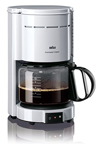 Braun KF 47/1 Filterkaffeemaschine | Kaffeemaschine für klassischen Filterkaffee | Aromatischer Kaffee dank OptiBrew-System | Tropfstopp | Abaschaltautomatik |  Weiß