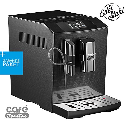 Café Bonitas ONE-TOUCH Kaffeevollautomat schwarz + Garantiepaket