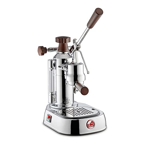 La Pavoni Lever Handle Coffee Maker with a Capacity of 0.8l from Smeg Europiccola Lusso LPLELH01EU, Steel