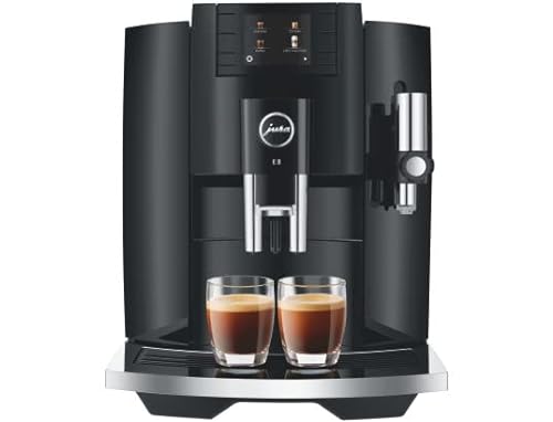 JURA Espresso E8 Piano Black Mahlwerk pro17 Kaffeespezialitäten