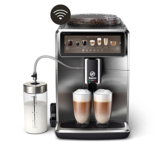 Saeco Xelsis Suprema Kaffeevollautomat – WLAN-Konnektivität, 22 Kaffeespezialitäten, Intuitives 7,8